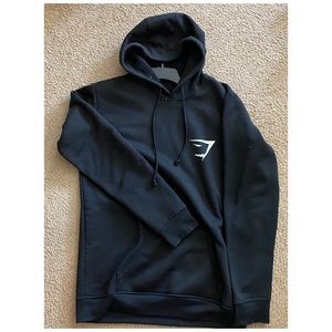 black gym shark hoodie